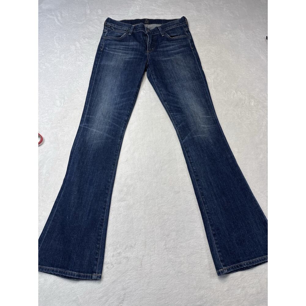 Citizens Of Humanity Emannuelle Petite Slim Wide Boot Jeans Dark Wash SZ 27 COH